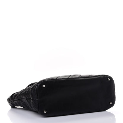 Chanel Calfskin Large Front Flap Tote Black 3 of 4