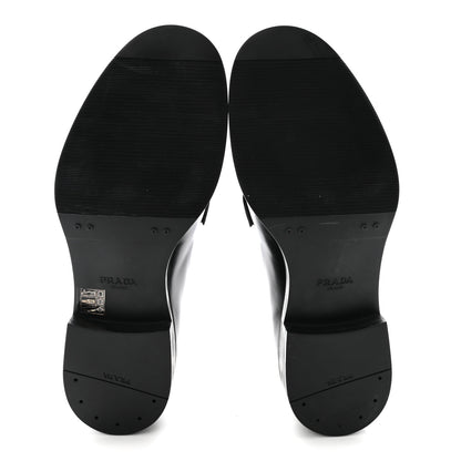 Prada Spazzolato Mens Derby Loafers 7.5 Black 6 of 9