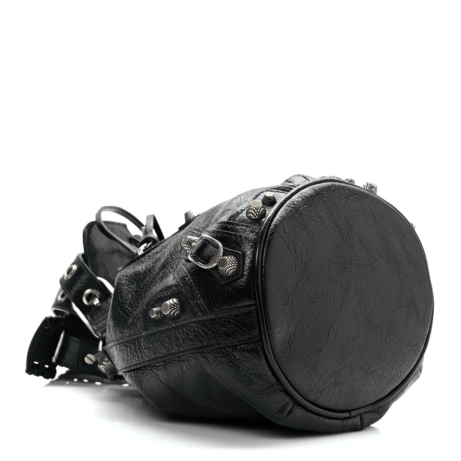 Balenciaga Agneau Arena Le Cagole Bucket Bag XS Black 4 of 9