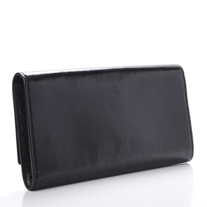 Saint Laurent Textured Patent Monogram Small Belle De Jour Clutch Black 3 of 11