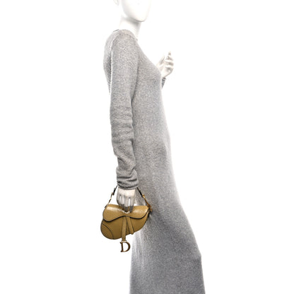 Christian Dior Snakeskin Mini Saddle Bag Green 2 of 10