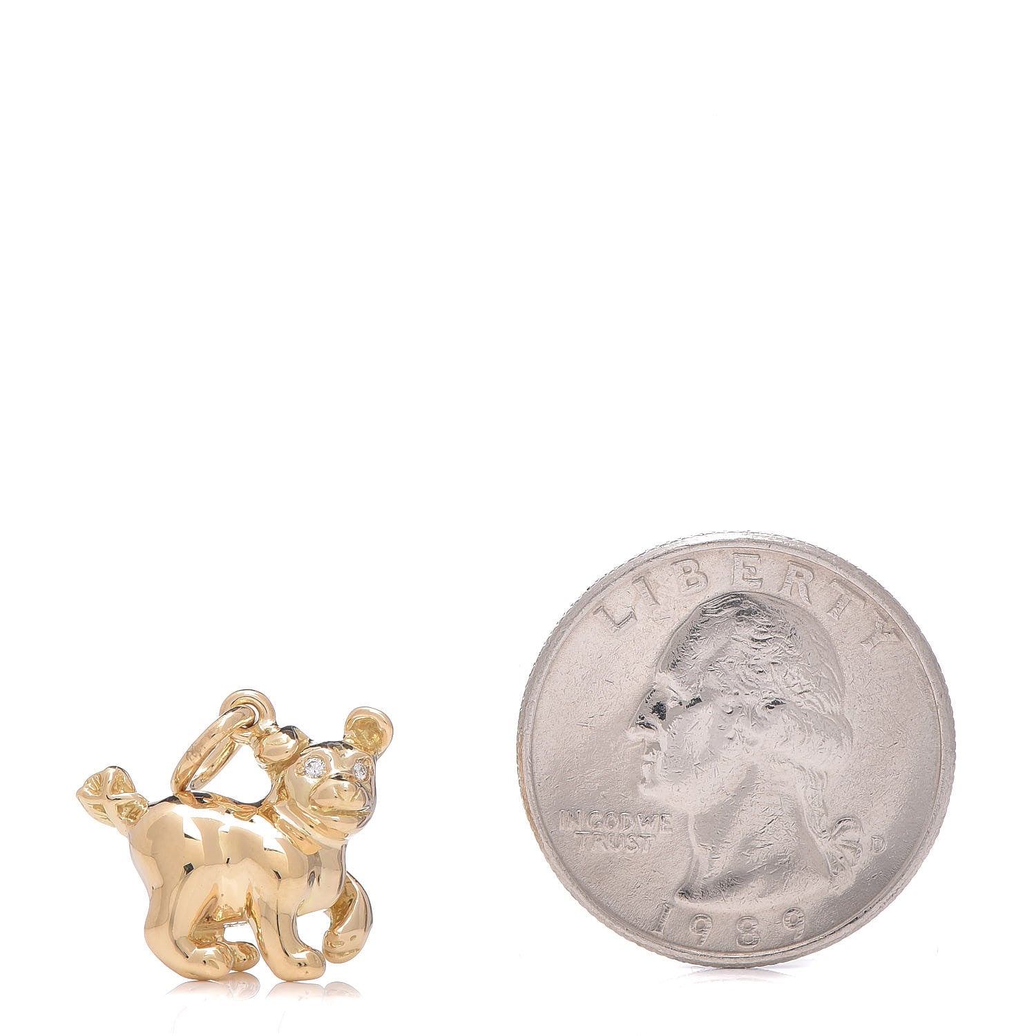 Tiffany 18K Yellow Gold Diamond Paloma Picasso Chinese Zodiac Dog Charm 2 of 4