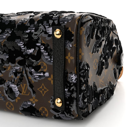 Louis Vuitton Monogram Fleur De Jais Sequins Speedy 30 10 of 10
