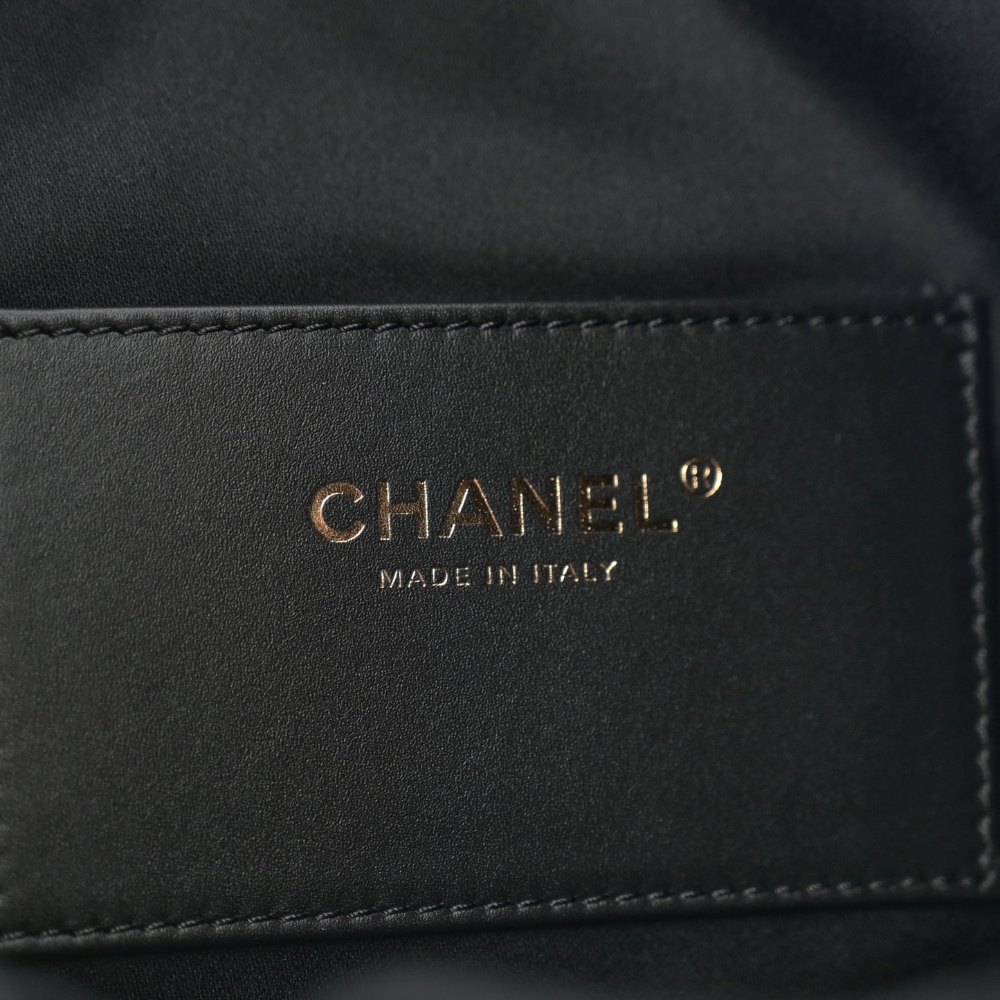 Washed Denim Quilted Medium Chanel 25 Handbag Black