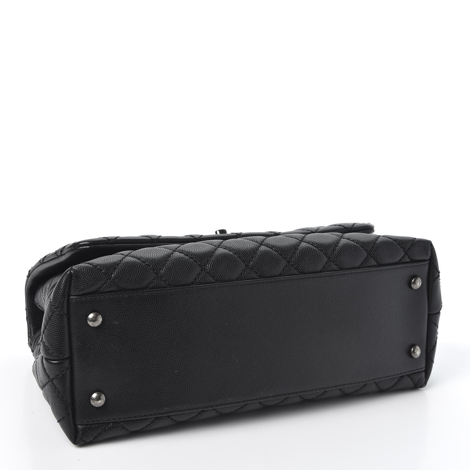 Chanel Caviar Quilted Small Coco Handle Flap Black 3 of 10