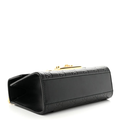 Gucci Guccissima Small Padlock Shoulder Bag Black 4 of 13
