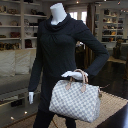 Louis Vuitton Damier Azur Speedy 30 2 of 9