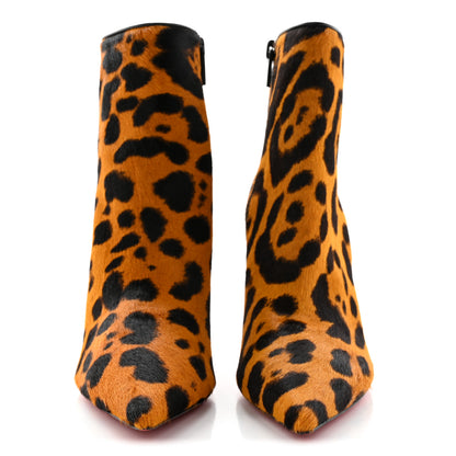 Christian Louboutin Pony Hair Leopard Print So Kate Booty 85 Ankle Boots 36 2 of 13