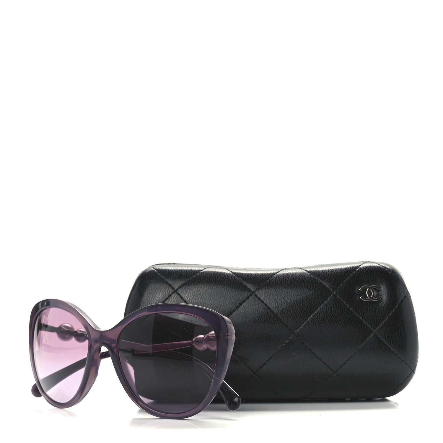 Chanel Acetate Polarized Butterfly Winter Pearl Sunglasses 5339-H-A Purple 8 of 8