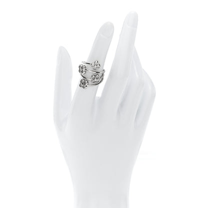 Louis Vuitton Flower Full Ring S 49 5 Silver 2 of 4