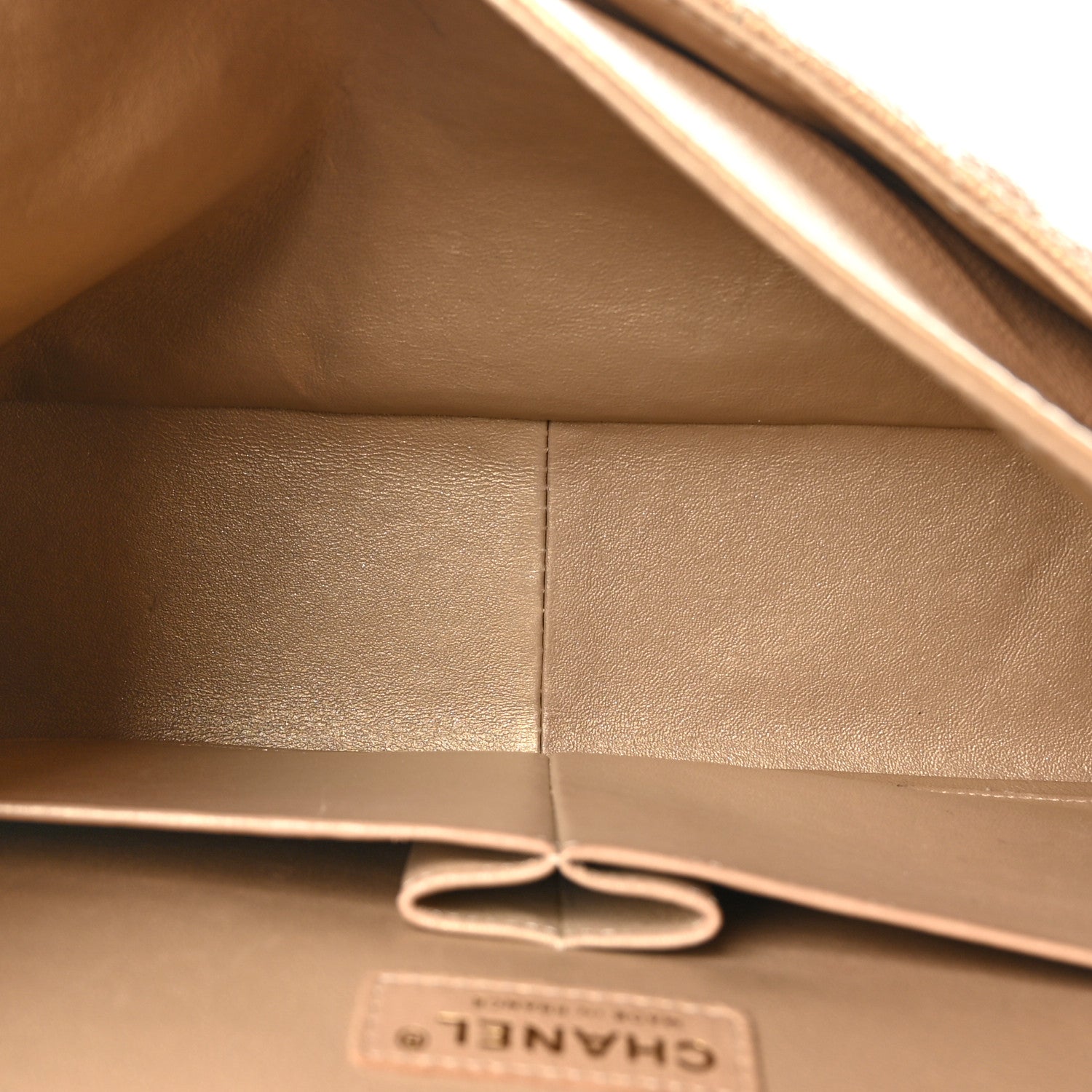 Chanel Metallic Caviar Quilted Maxi Double Flap Copper 5 of 11