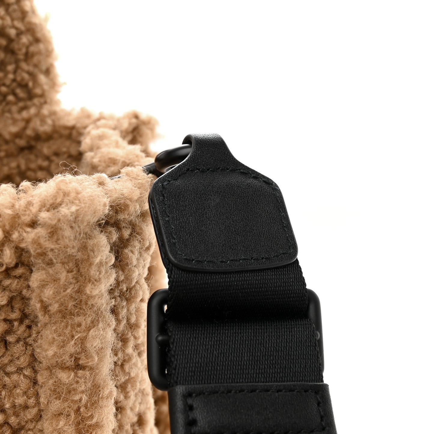 Polyester Cotton Mini The Teddy Traveler Tote Bag Beige