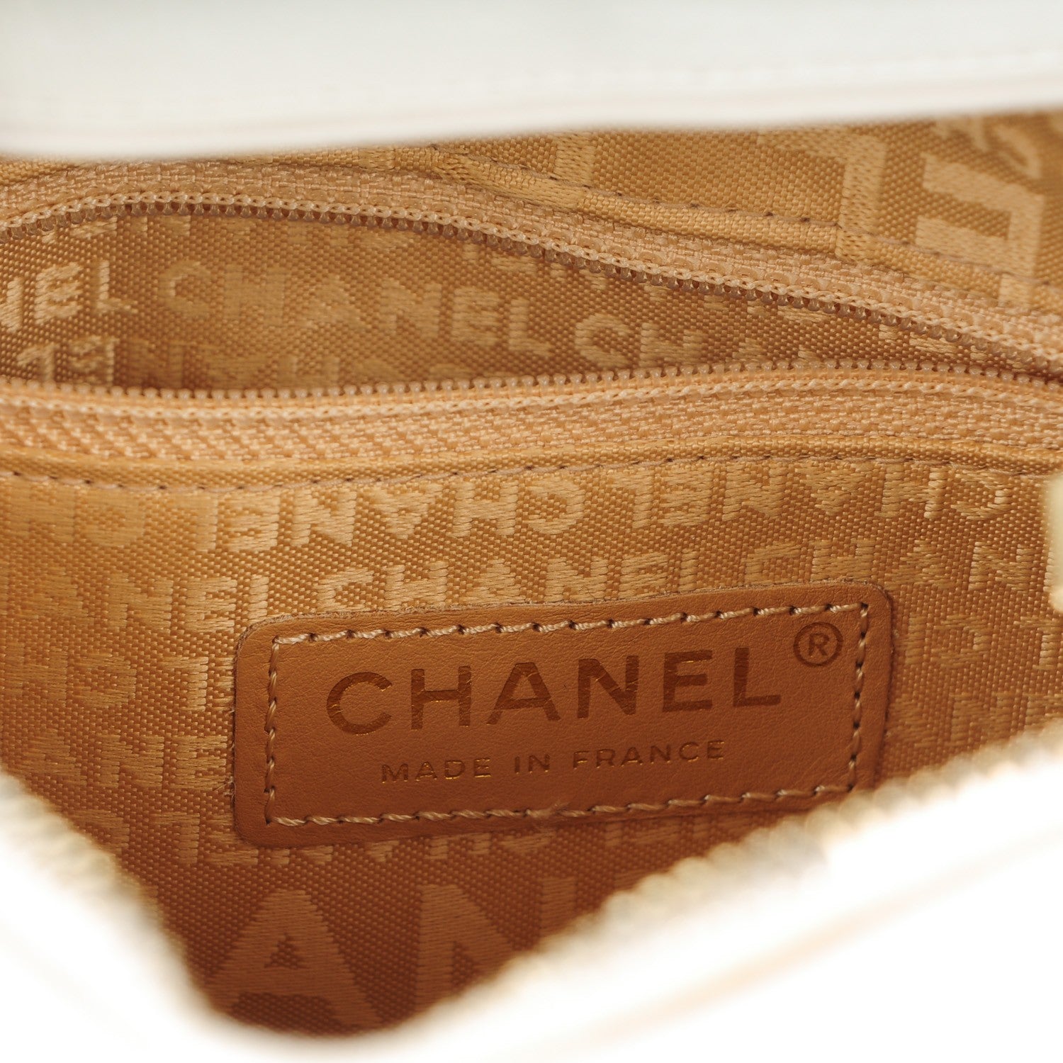 Chanel Lambskin Chocolate Bar Quilted Small Shoulder Bag White 6 of 10