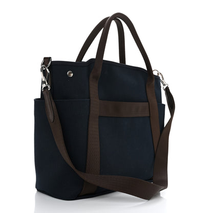 Hermes Toile Sac De Pansage Groom Bleu Navy Feu 4 of 14