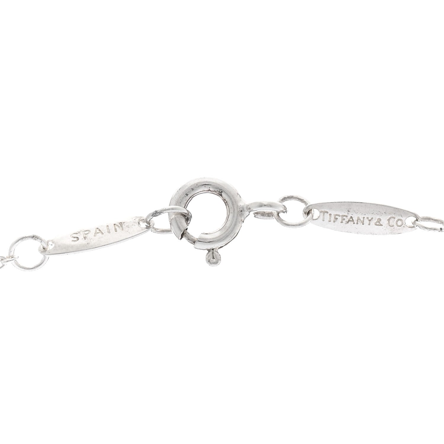 Tiffany Sterling Silver Diamond .03ct Elsa Peretti Diamonds by the Yard Pendant Necklace 4 of 4
