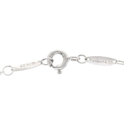 Tiffany Sterling Silver Diamond .03ct Elsa Peretti Diamonds by the Yard Pendant Necklace 4 of 4