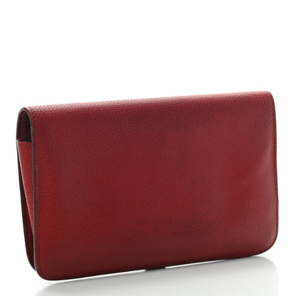 Hermes Togo Dogon Duo Wallet Rouge Garance 4 of 7