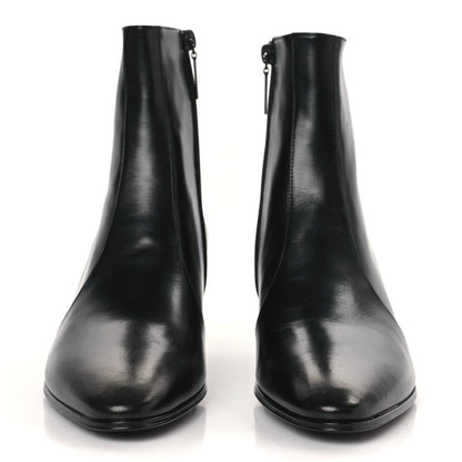 Saint Laurent Incrociato Muriel Vassili 60 Ankle Zip Boots 39 Black 2 of 8