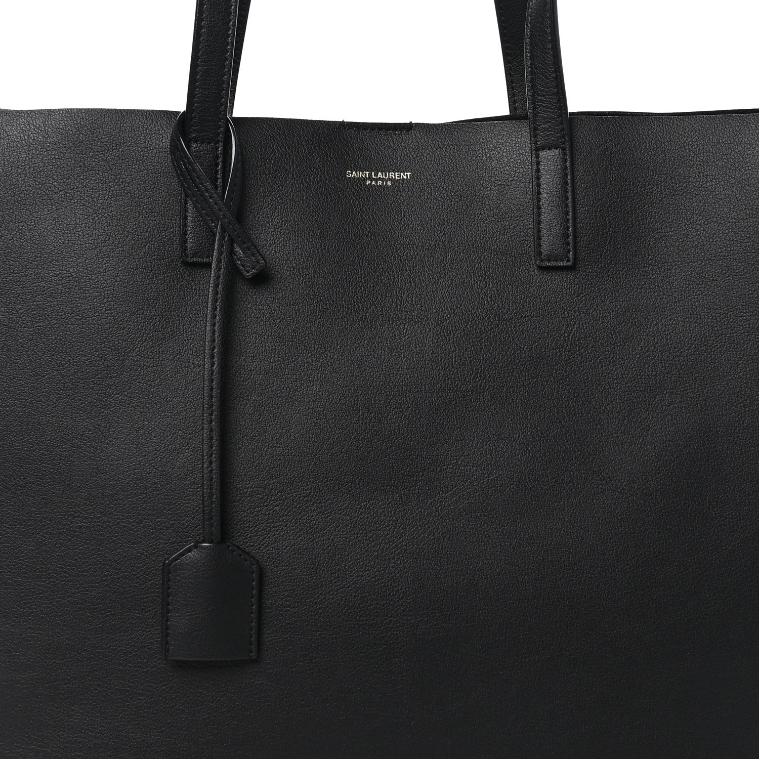 Saint Laurent Calfskin Large Shopping Tote Black 9 of 12