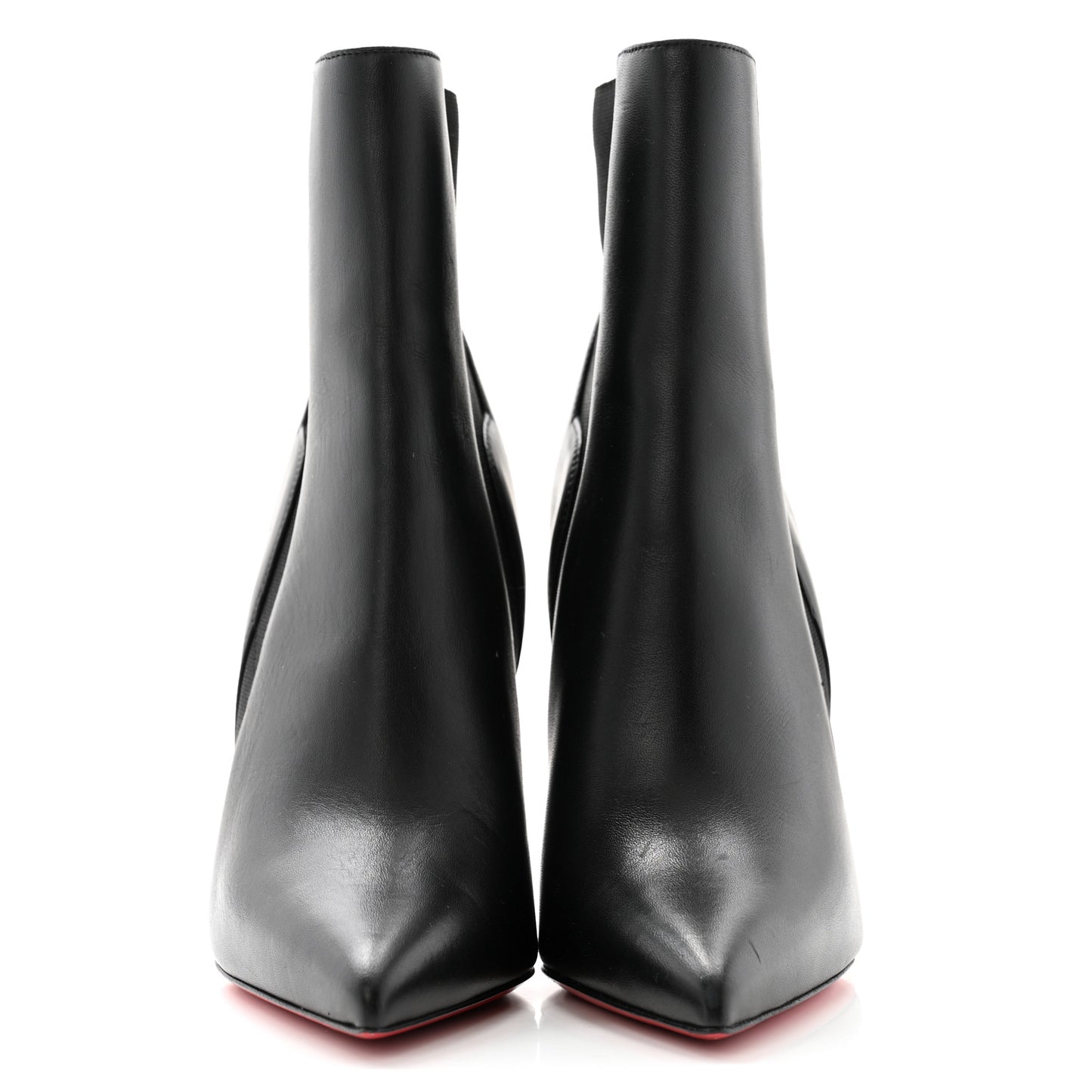 Calfskin Chelsea Chick 100 Stiletto Boots 38 Black