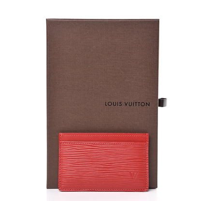 Louis Vuitton Epi Card Holder Carmine 7 of 7