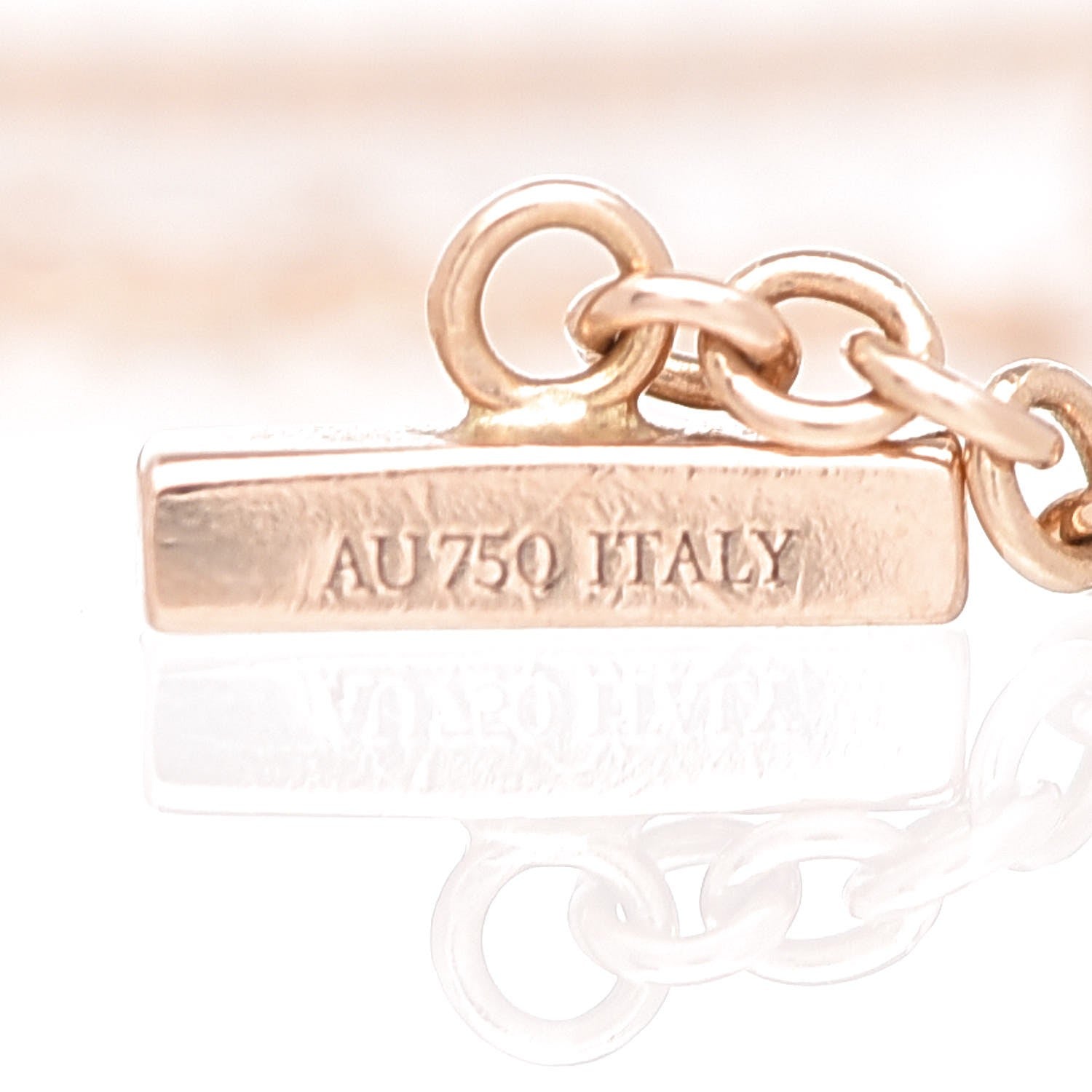 Tiffany 18K Yellow Gold Diamond T Smile Bracelet 4 of 6