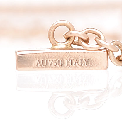 Tiffany 18K Yellow Gold Diamond T Smile Bracelet 4 of 6