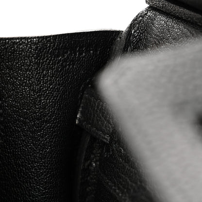 Hermes Togo Birkin 25 Black 7 of 11