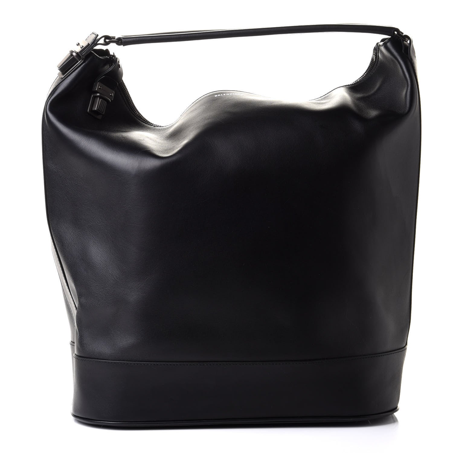 Balenciaga Shiny Calfskin Hobo Tote Black 1 of 12