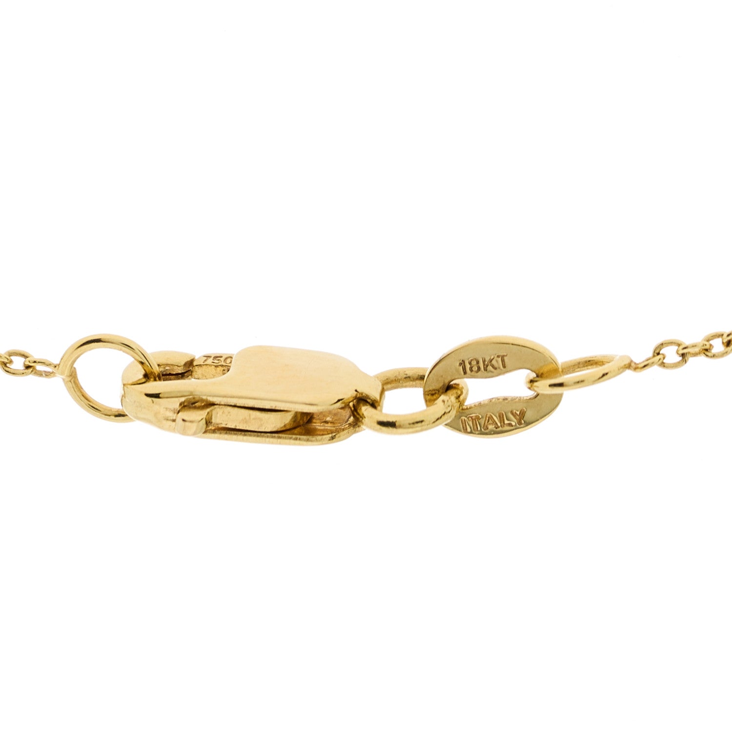Roberto Coin 18K Yellow Gold Diamond Tiny Treasures Texas State Necklace 4 of 6