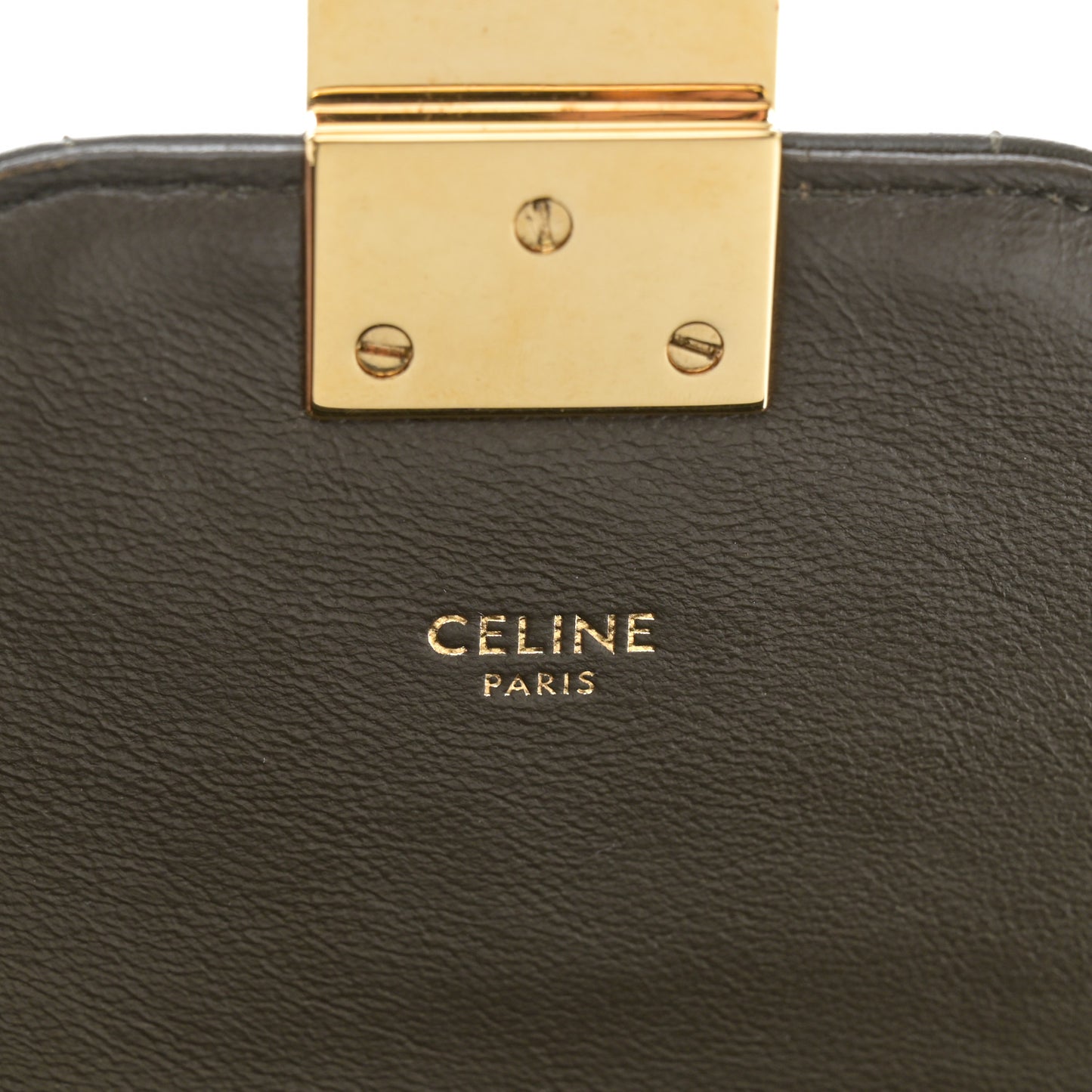 Calfskin Quilted Medium C Bag Khaki