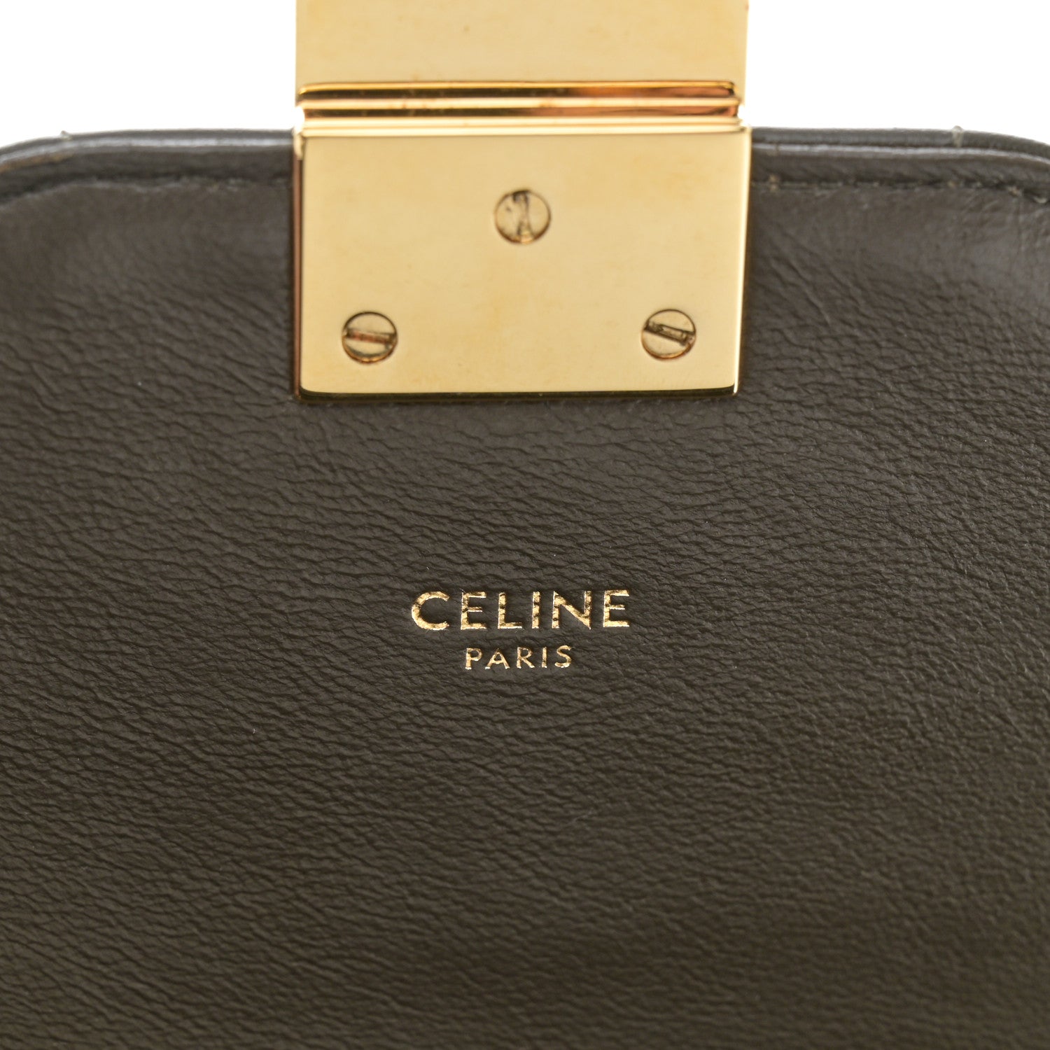 Celine Calfskin Quilted Medium C Bag Khaki 6 of 12