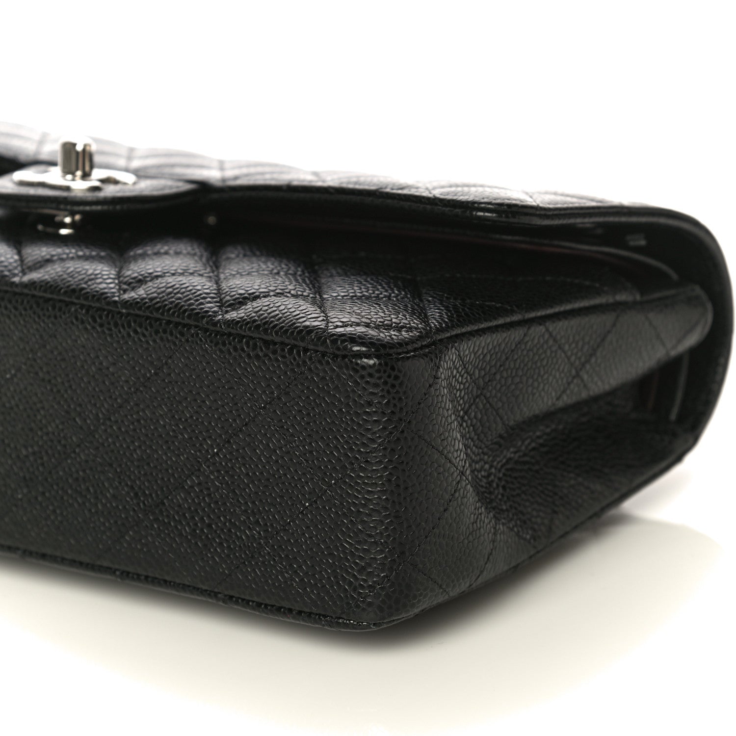 Chanel Caviar Quilted Medium Double Flap Black 10 of 12