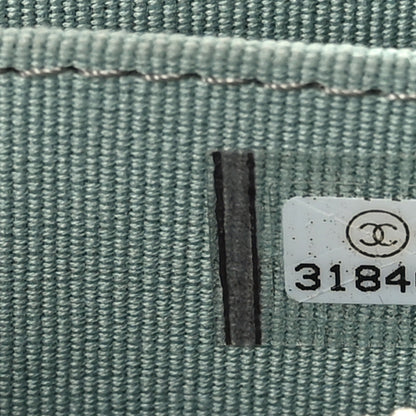 Chanel Caviar Quilted Zip Around Coin Purse Wallet Dark Green 7 of 7