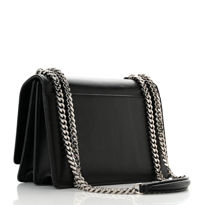 Saint Laurent Calfskin Medium Monogram Sunset Black 2 of 11