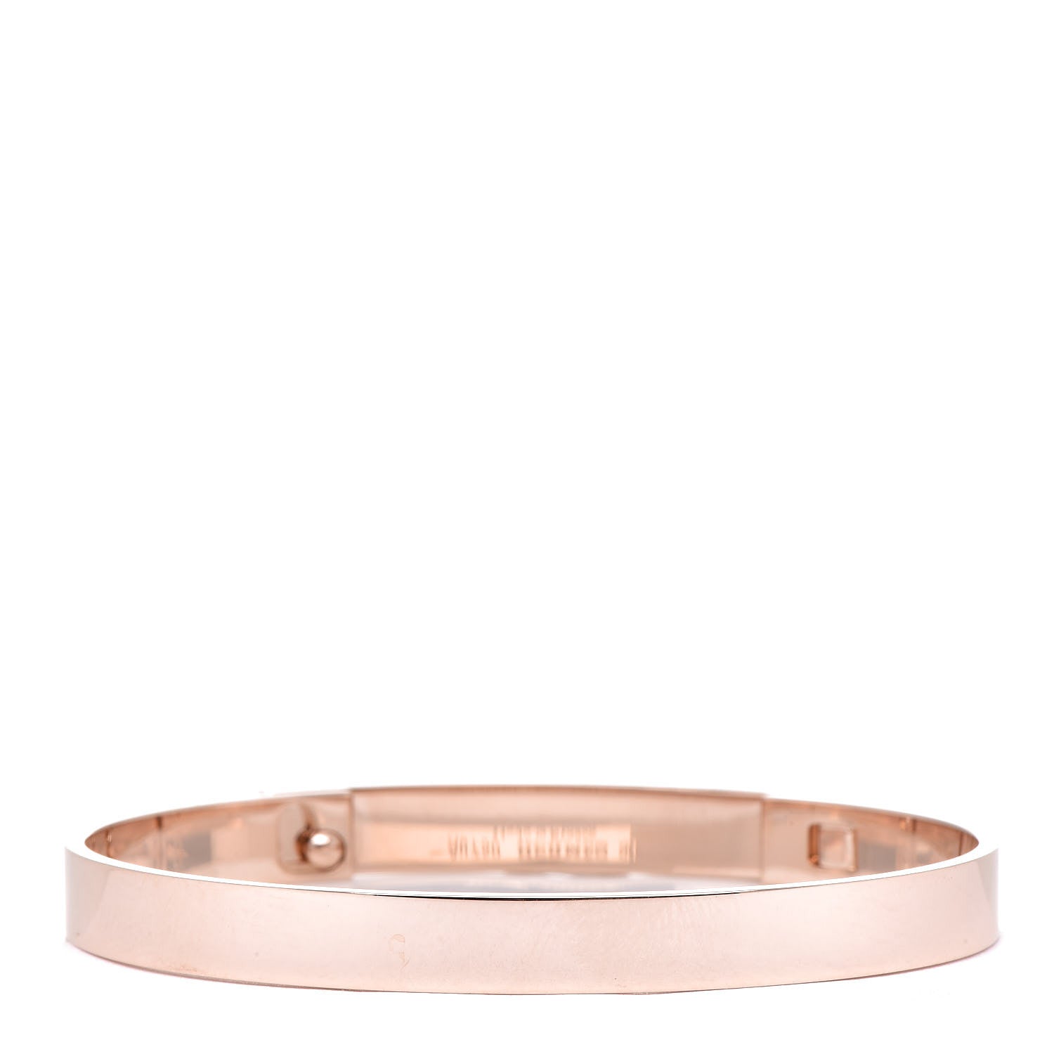 Hermes 18K Rose Gold Diamond PM Collier De Chien Bracelet SH 3 of 5
