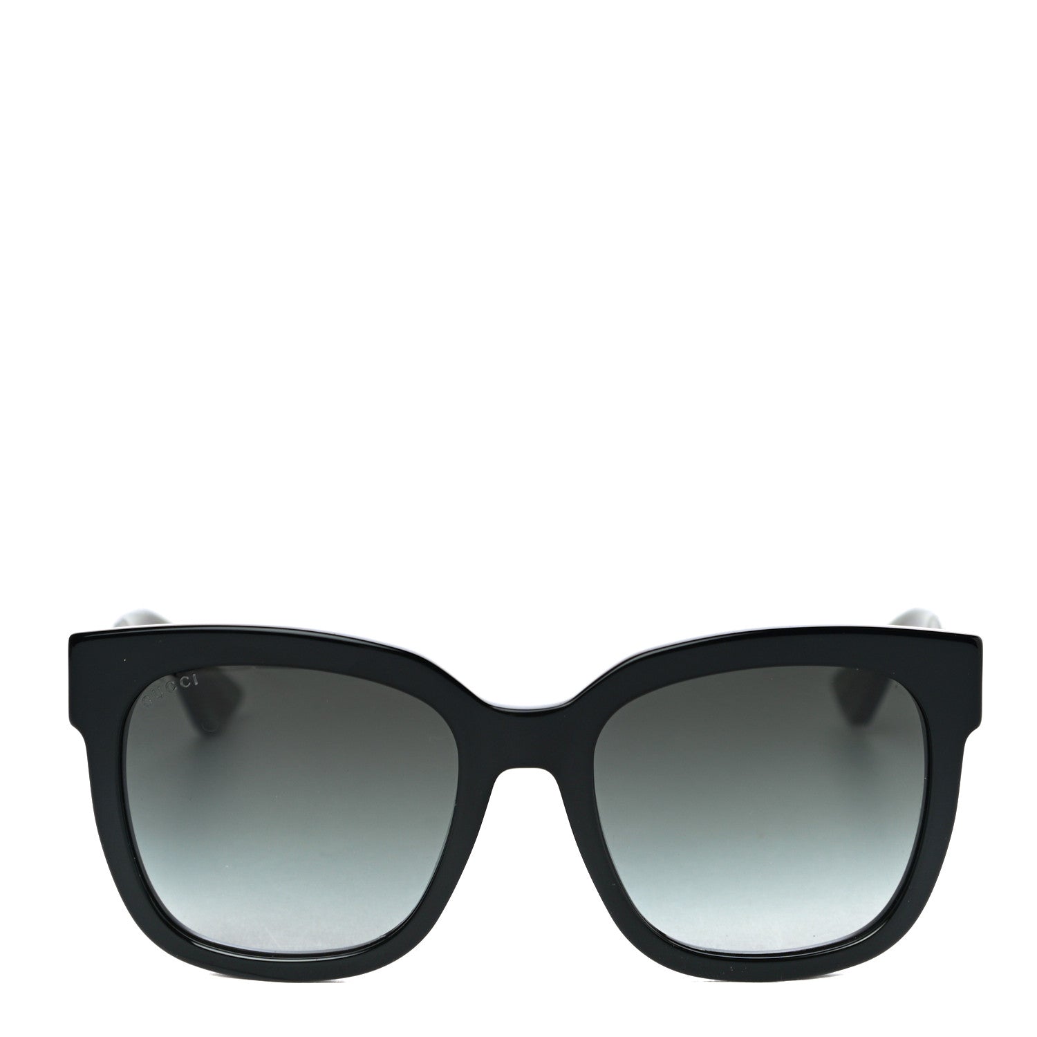 Gucci Acetate Square Frame Web Glitter Sunglasses GG0034S Black Green 4 of 7