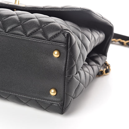 Chanel Caviar Quilted Medium Coco Handle Flap Black 10 of 10