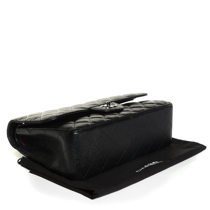 Chanel Caviar Quilted Jumbo Double Flap Black 12 of 16