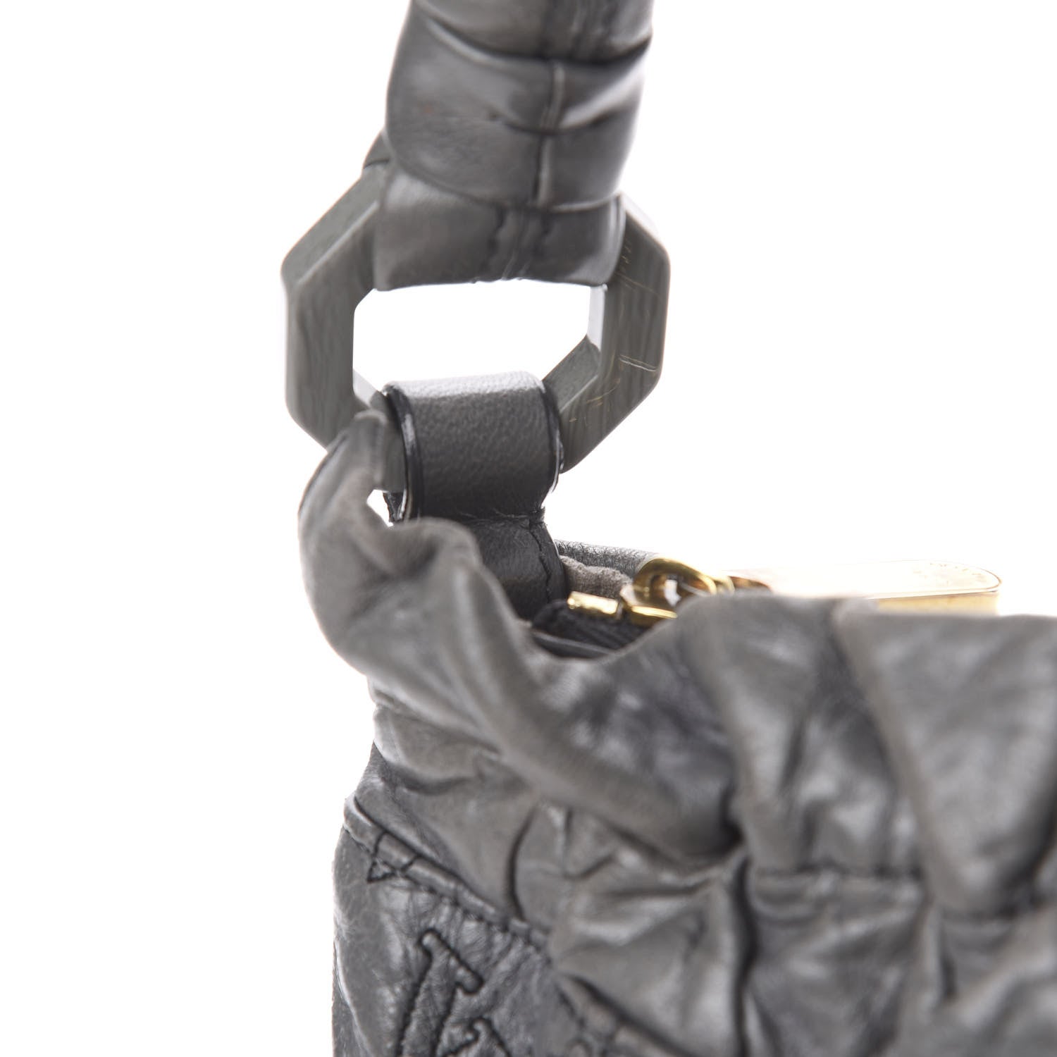 Louis Vuitton Lambskin Olympe Nimbus PM Anthracite 17 of 17