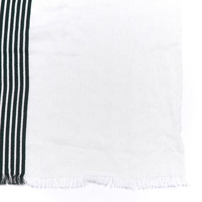 Gucci Wool Silk Monogram Web Scarf White 2 of 4