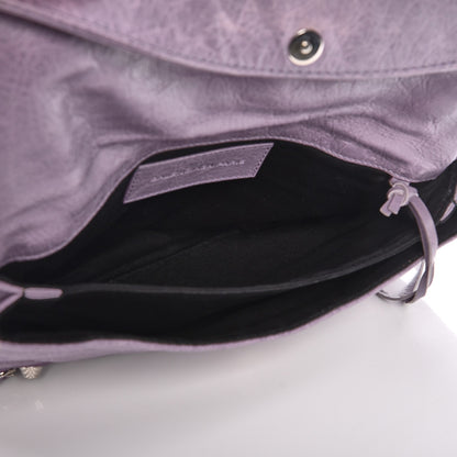 Balenciaga Agneau Giant 12 Silver Hardware Envelope Clutch Glycine 5 of 8