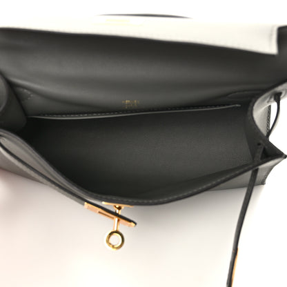 Hermes Swift Kelly Pochette Clutch Gris Meyer 5 of 10