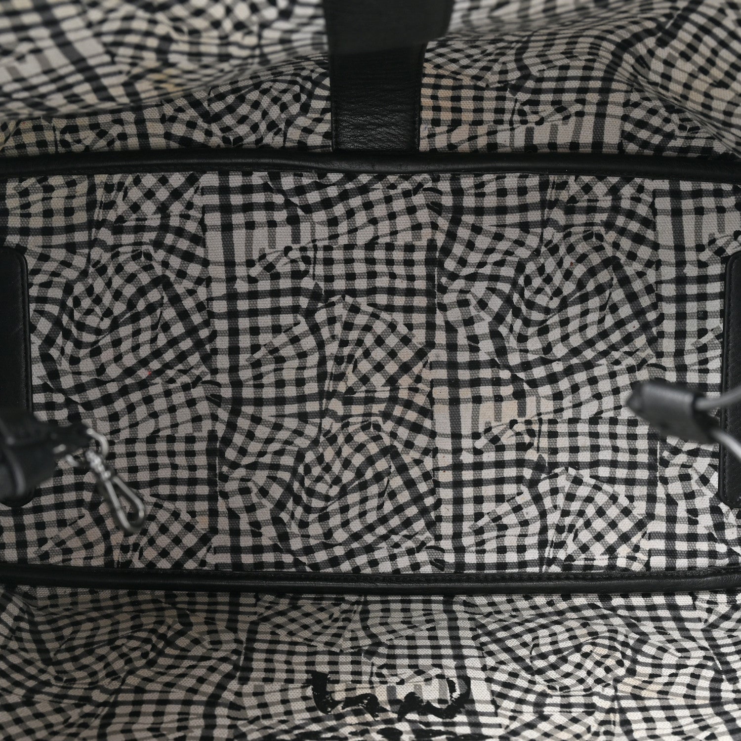 MCM Visetos Large Liz Reversible Shopper Tote Black 9 of 28