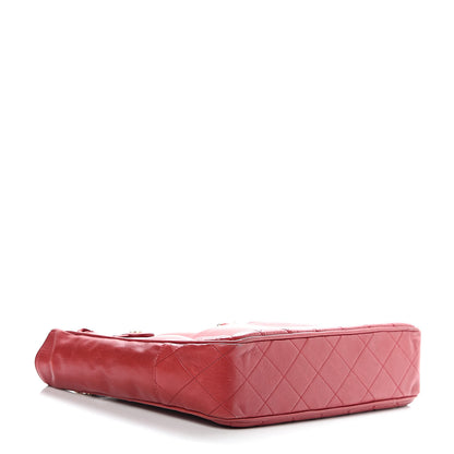 Chanel Lambskin Quilted Tote Red 4 of 13