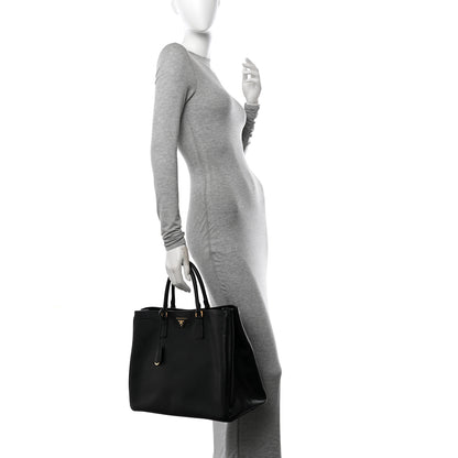 Prada Saffiano Lux Large Tote Tote Black 2 of 11