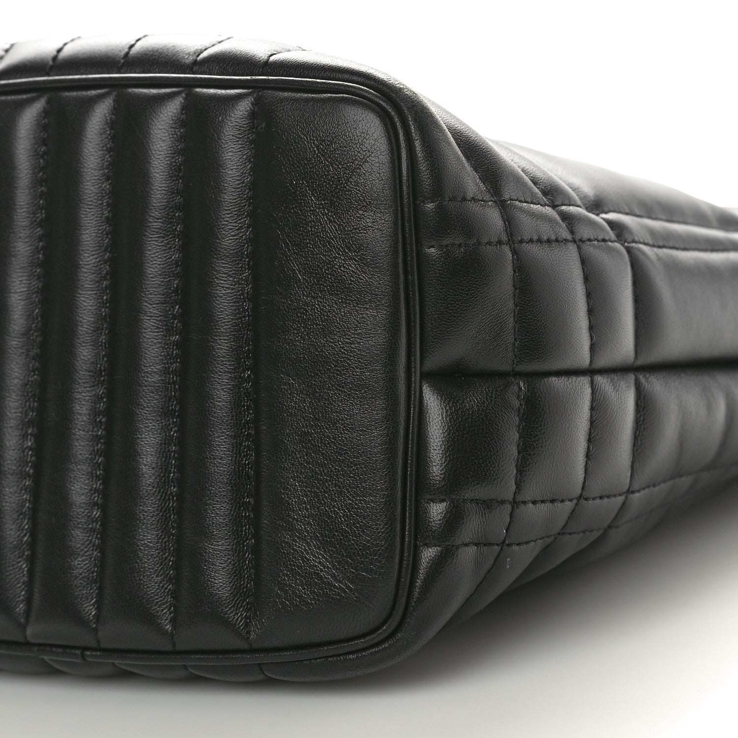 Burberry Lambskin Quilted Small Lola Bucket Bag Black 9 of 9