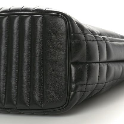 Burberry Lambskin Quilted Small Lola Bucket Bag Black 9 of 9