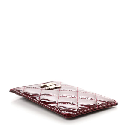 Chanel Patent Quilted Brilliant iPhone Case Burgundy 4 of 8