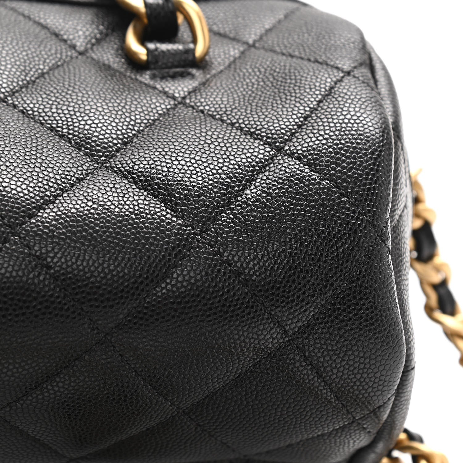 Chanel Caviar Quilted Small Fashion Therapy Bowling Bag Black 10 of 10